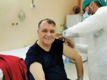 Dr. Bogdan Iliescu got COVID-19 vaccination